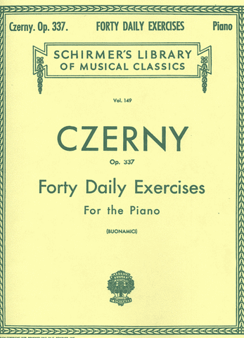 Czerny - 40 Daily Exercises, Op. 337 - Piano Method