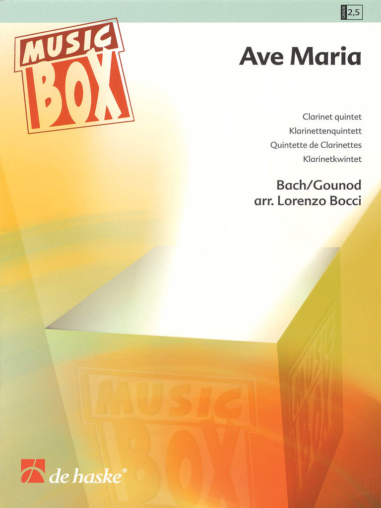 Bach and Gounod, arr. Bocci – Ave Maria – Clarinet Quintet