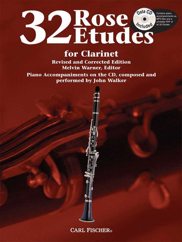 Rose, ed. Warner – 32 Rose Etudes (w/Audio Access) – Clarinet Method