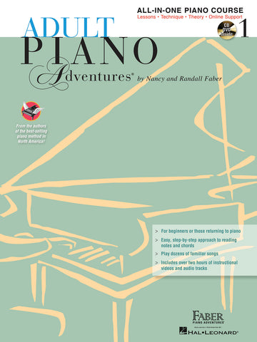 Adult Piano Adventures All-in-One: Lesson Book 1 (w/CD) - Piano Method