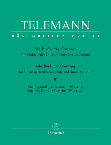 Telemann - Methodical Sonatas III - Violin (Flute) and Piano
