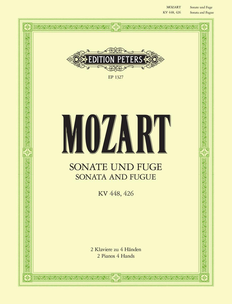 Mozart, ed. Ruthardt - Sonata and Fugue, KV. 448 and 426 - 2 Pianos, 4 Hands