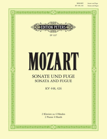 Mozart, ed. Ruthardt - Sonata and Fugue, KV. 448 and 426 - 2 Pianos, 4 Hands
