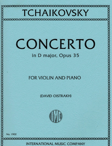 Tchaikovsky, ed. Oistrakh - Concerto in D Major, Op. 35 - Violin and Piano