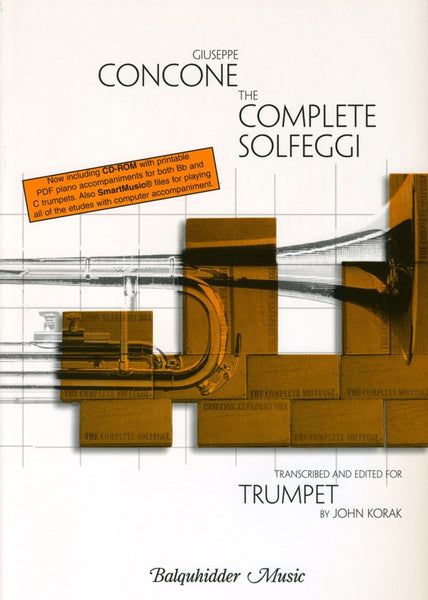 Concone, tr. Korak - Complete Solfeggi (w/CD) - Trumpet Method