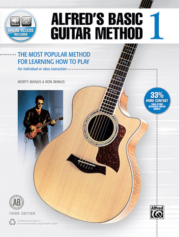 Alfred's Basic Guitar Method 1 (3rd Ed.) (w/Audio Access) - Guitar Method