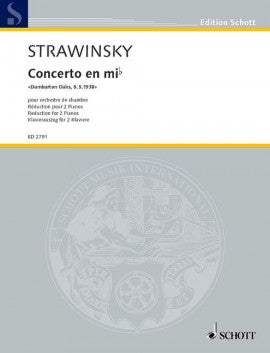 Stravinsky - Concerto in E-flat Dumbarton Oaks, 8.5.1938  - 2 Pianos, 4 Hands