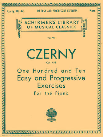 Czerny, ed. Buonamici - 110 Easy and Progressive Exercises - Piano Method