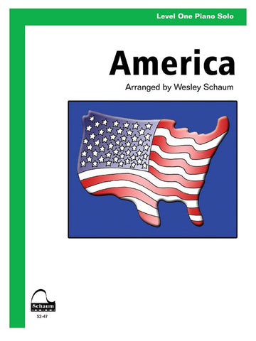 Schaum, arr. - America - Easy Piano Single Sheet