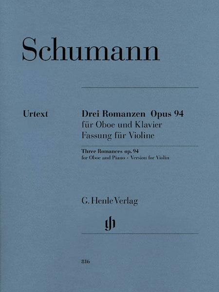 Schumann - Three Romances, Op. 94 - Violin (Oboe) and Piano