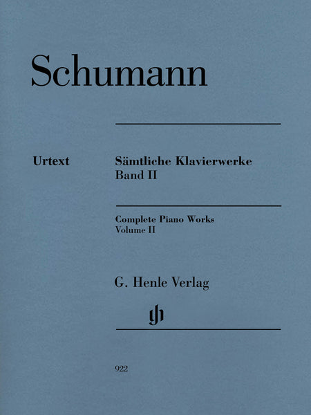 Schumann, ed. Herttrich – Complete Piano Works, Vol. II – Piano