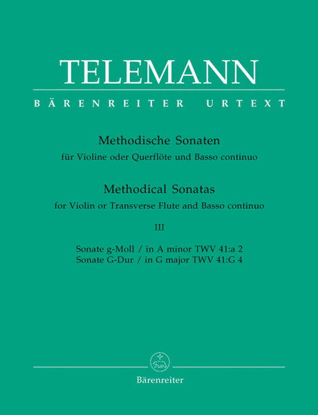 Telemann - Methodical Sonatas III - Violin (Flute) and Piano
