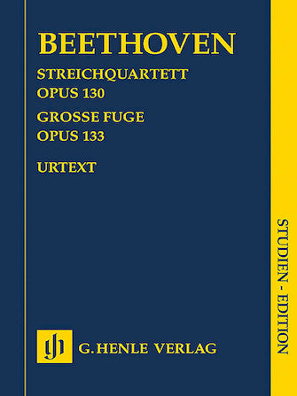 Beethoven, ed. Cadenbach - String Quartet in Bb Major, Op. 130 and Great Fugue, Op. 133 - Study Score
