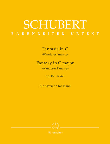 Schubert - Fantasy for Piano C major Op. 15 D 760 "Wanderer Fantasy" - Piano