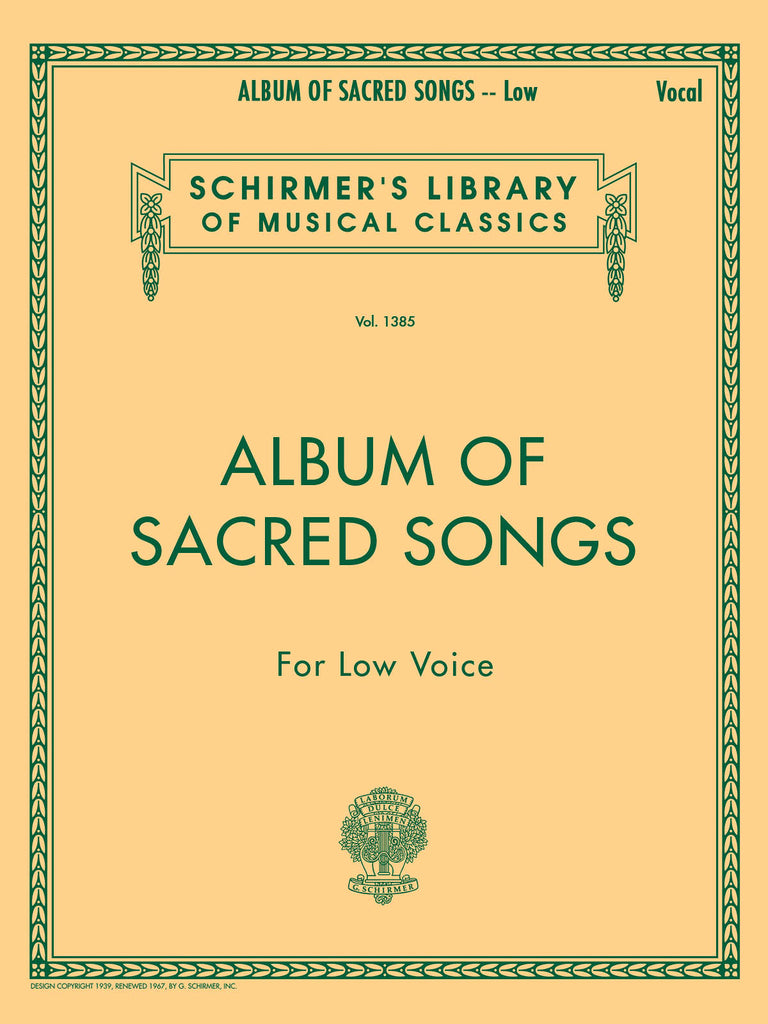 Various - Album of Sacred Songs - Low Voice