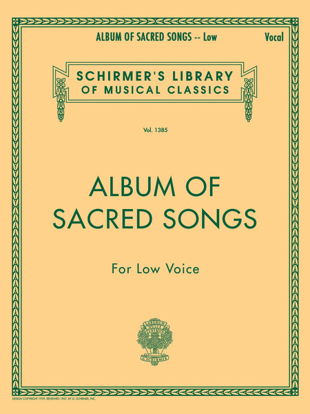 Various - Album of Sacred Songs - Low Voice