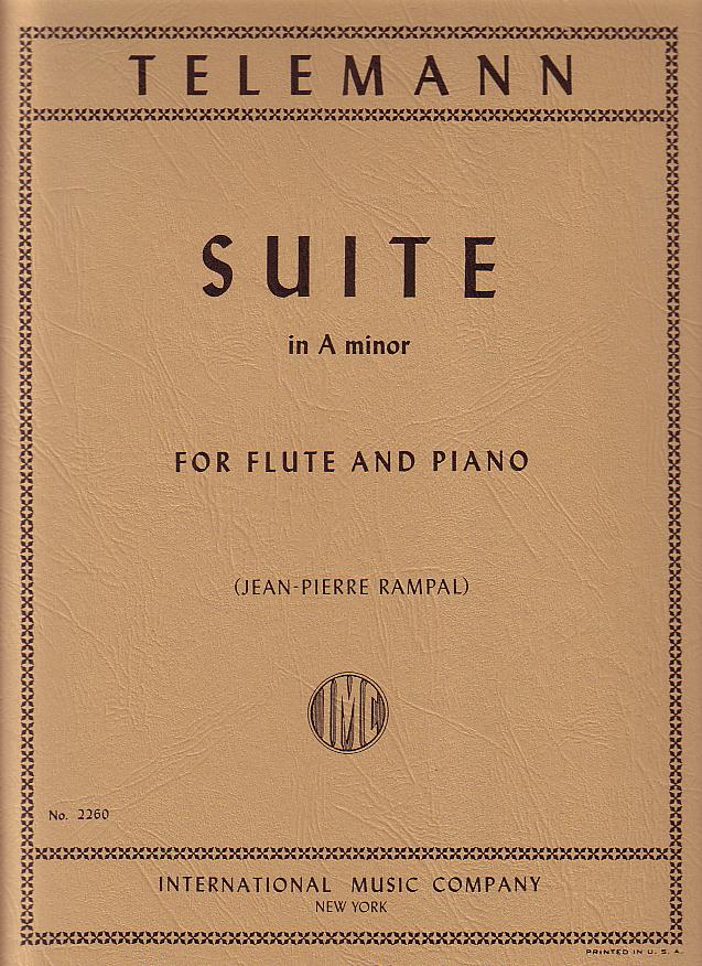 Telemann, ed. Rampal - Suite in A Minor - Flute and Piano