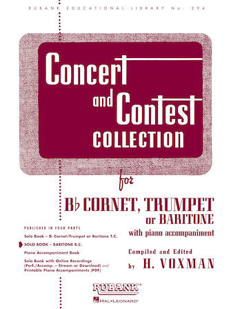 Voxman, ed. - Concert and Contest Collection (Solo Book Only) - Baritone B.C.