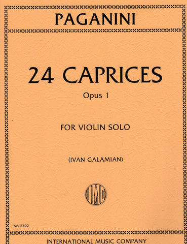 Paganini, ed. Galamian - 24 Caprices Op. 1 - Violin