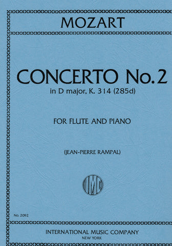 Mozart, ed. Rampal - Concerto No. 2 in D Major, K. 314 - Flute and Piano