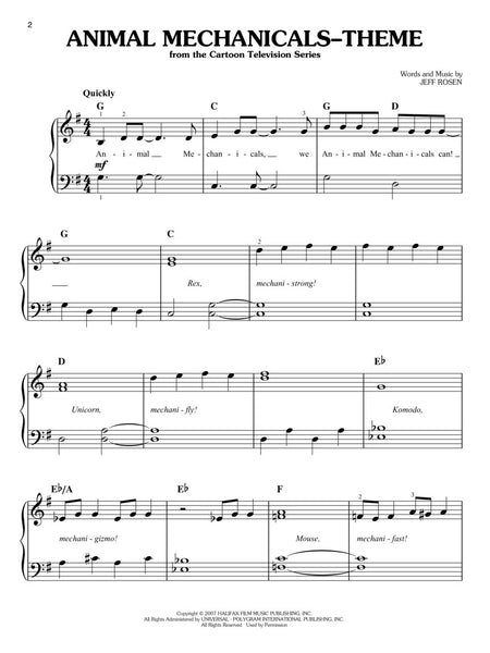 Various – Cartoon Tunes – Easy Piano