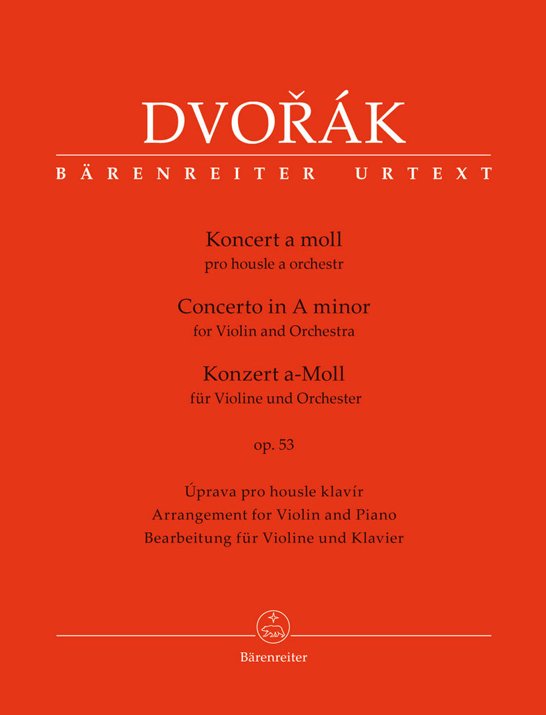 Dvorak - Concerto in A Minor, Op. 53 - Violin and Piano