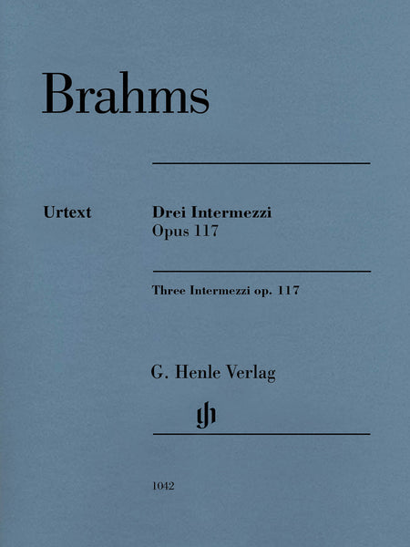 Brahms, ed. Eich – Three Intermezzi, Op. 117 – Piano