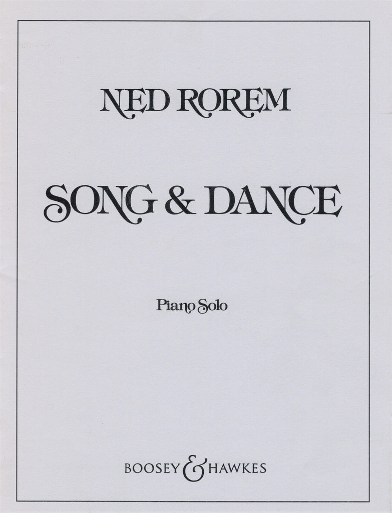 Rorem – Song and Dance – Piano
