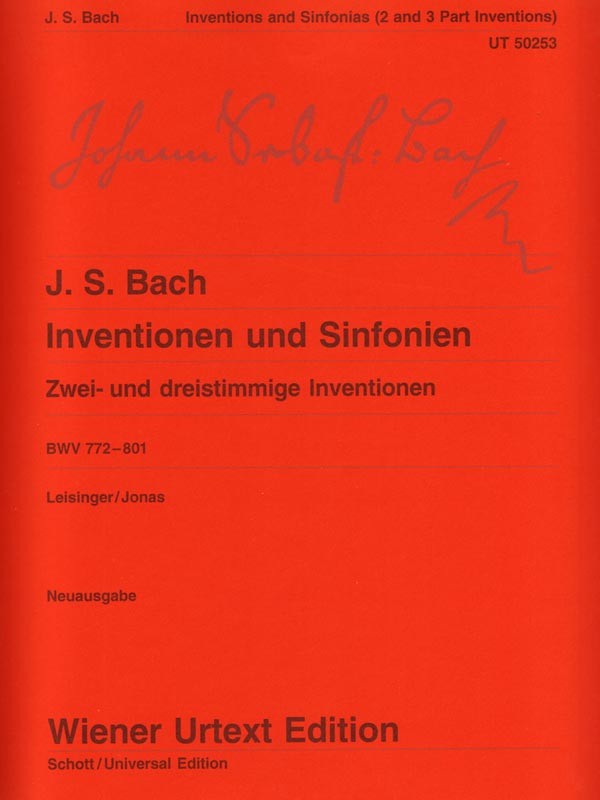 Bach, eds. Leisinger and Jonas – Inventions and Sinfonias, BWV 772-801 – Piano