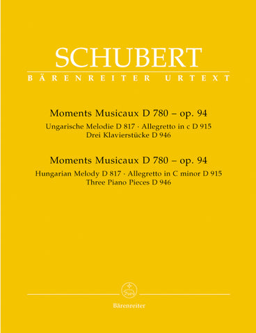 Schubert, ed. Landon – Moments Musicaux, Op. 94 (D. 780); Ungarische Melodie, D. 817; Allegretto in C Minor, D. 915; Drei Klavierstucke, D. 946 – Piano