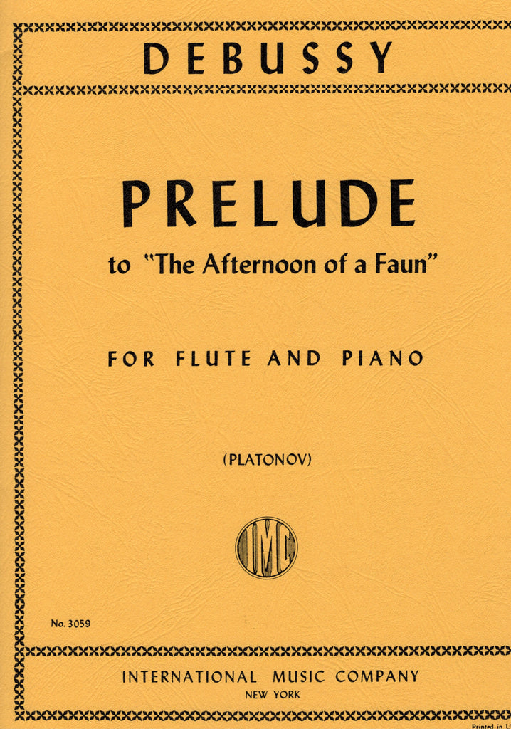 Debussy, ed. Platonov - Prelude to  "The Afternoon of a Faun" - Flute and Piano