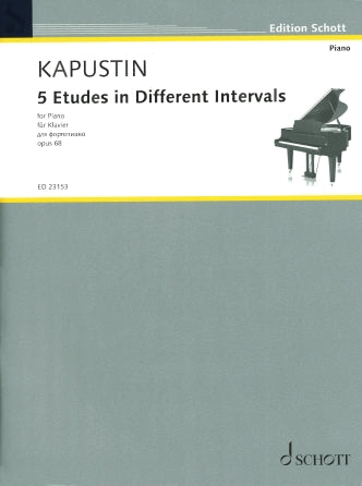 Kapustin - 5 Etudes in Different Intervals - Piano