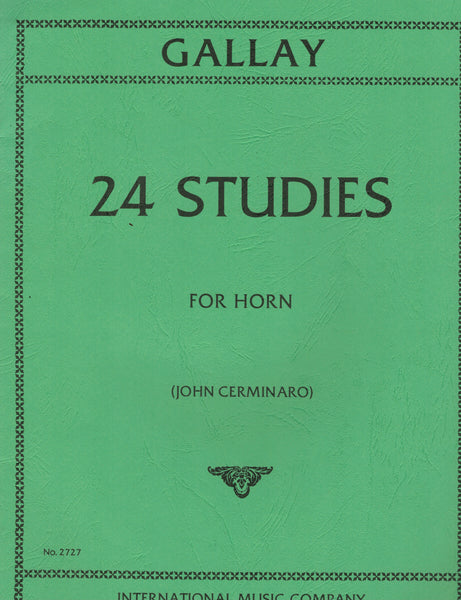 Gallay, ed. Cerminaro - 24 Studies - Horn Method