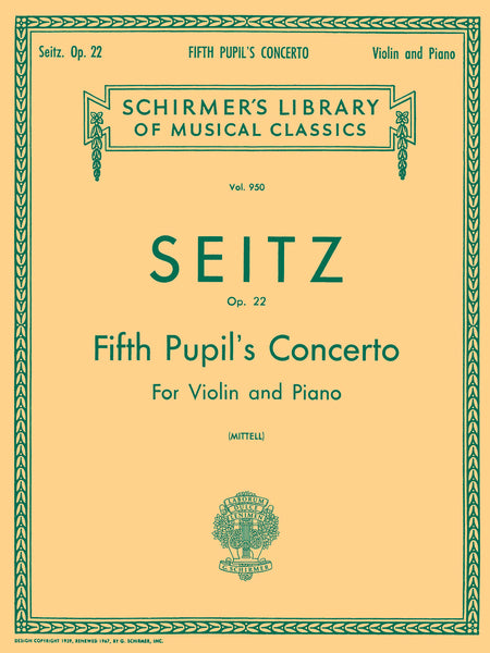 Seitz - Fifth Pupil's Concerto - Violin and Piano