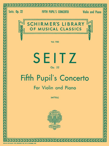 Seitz - Fifth Pupil's Concerto - Violin and Piano