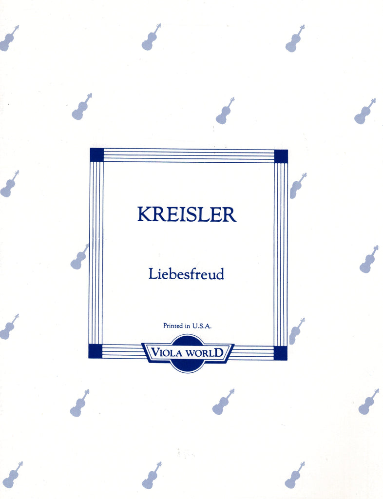 Kreisler, tr. Arnold - Libesfreud - Viola and Piano