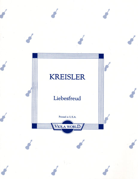 Kreisler, tr. Arnold - Libesfreud - Viola and Piano
