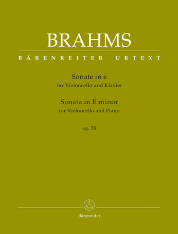 Brahms - Sonata in E Minor, Op. 38 - Cello and Piano