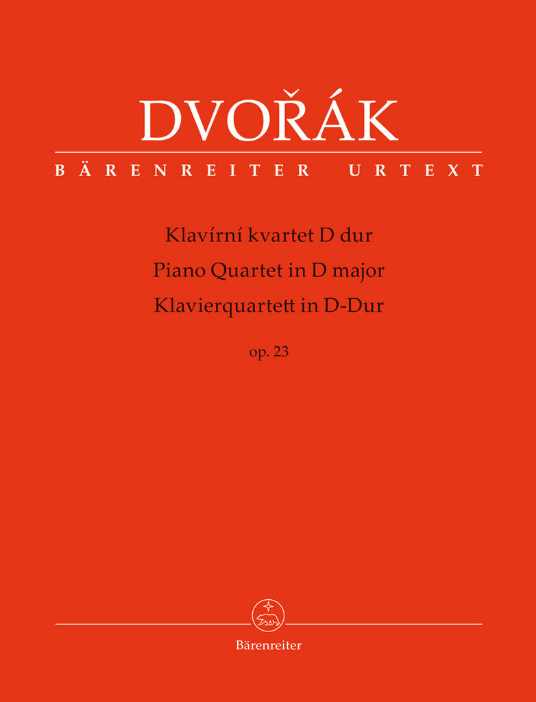 Dvorak - Piano Quartet in D Major, Op. 23 - Piano Quartet