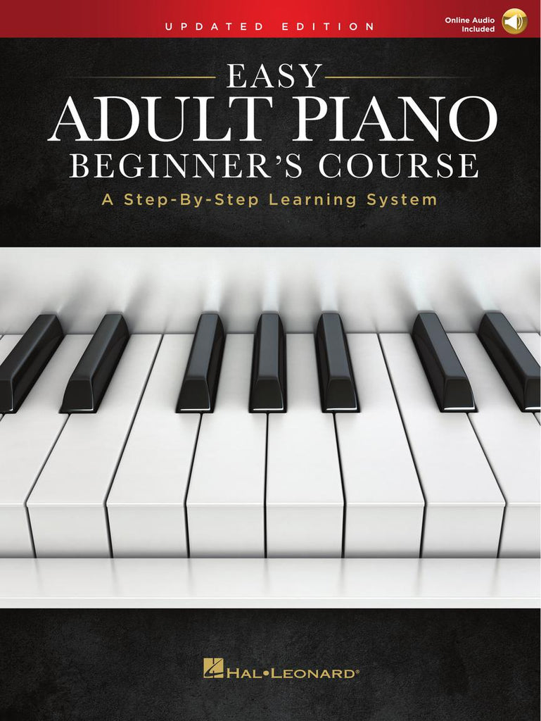 Easy Adult Piano Beginner's Course (w/online audio) - Piano Method
