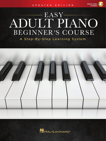 Easy Adult Piano Beginner's Course (w/online audio) - Piano Method