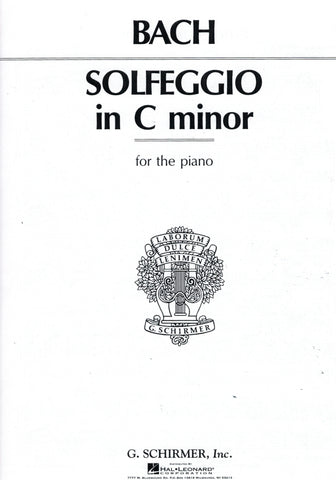 Bach, C.P.E. – Solfeggio (Solfeggietto) in C Minor – Piano