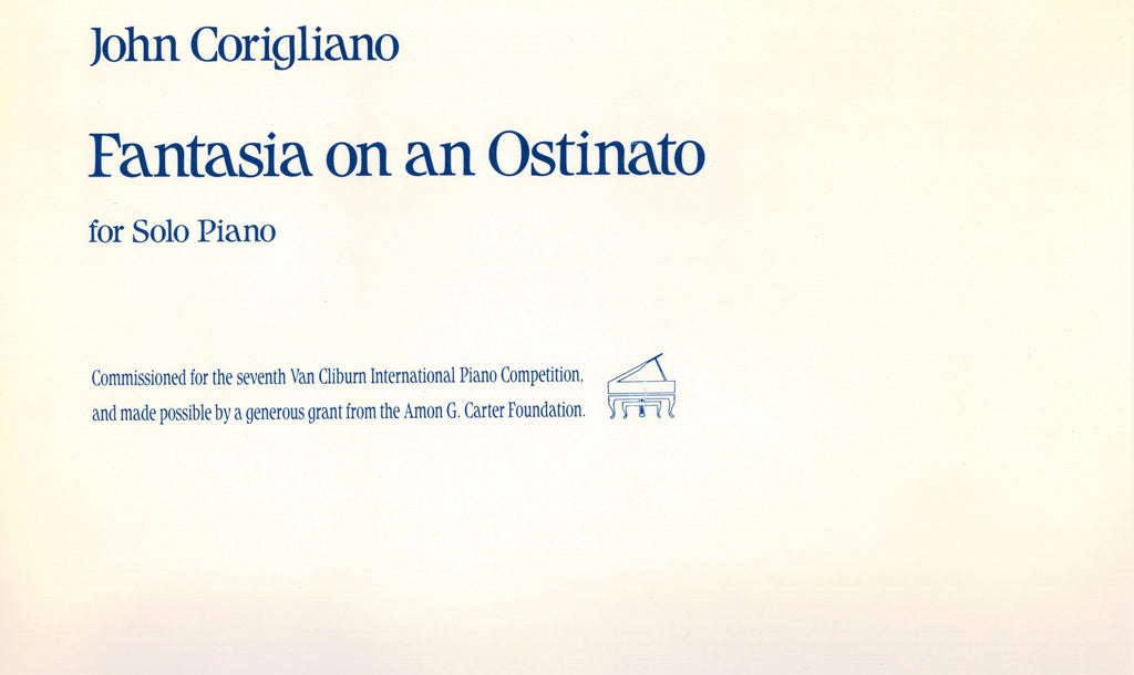 Corigliano – Fantasia on an Ostinato – Piano