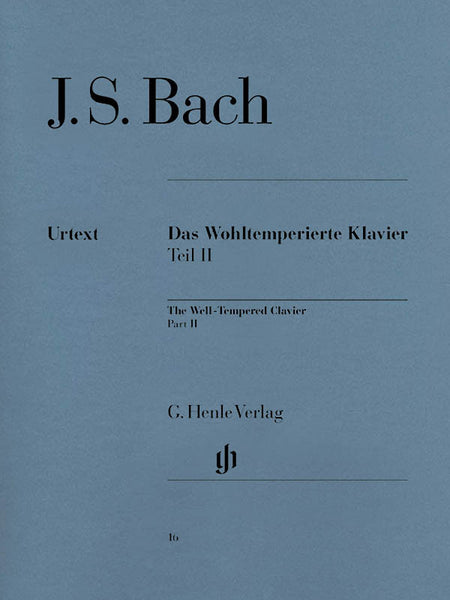 Bach, ed. Heinemann – The Well-Tempered Clavier Part II, BWV 870-893 (w/ fingerings) – Piano