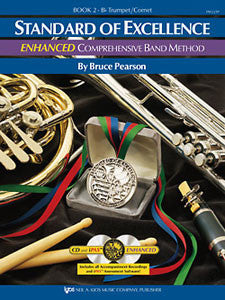Standard Of Excellence: Bb Trumpet/Cornet, Book 2 (w/CD) - Trumpet Method