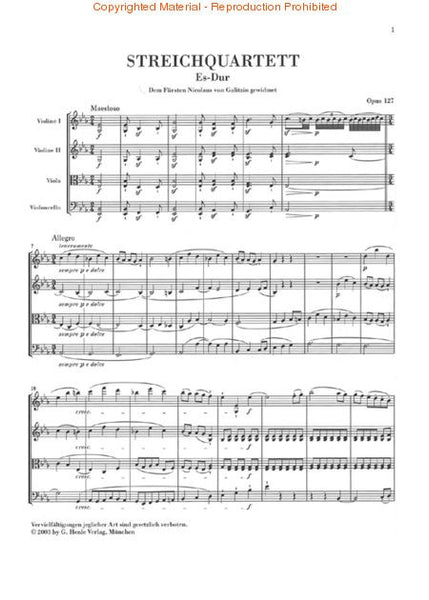 Beethoven - Complete String Quartets (7 Volumes) - Study Score