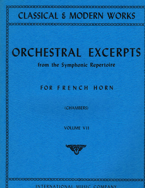 ed. Chambers - Orchestral Excerpts, Vol. 7 - French Horn