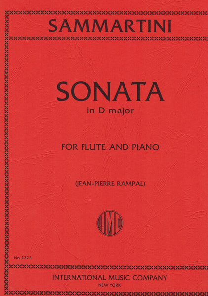 Sammartini, ed. Rampal - Sonata in D Major - Flute and Piano