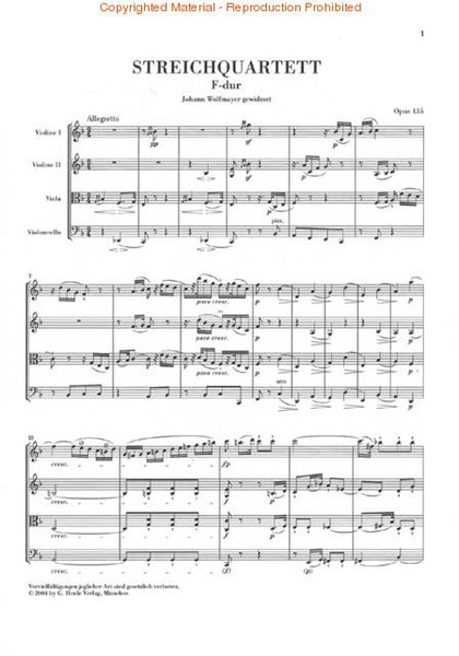 Beethoven - Complete String Quartets (7 Volumes) - Study Score