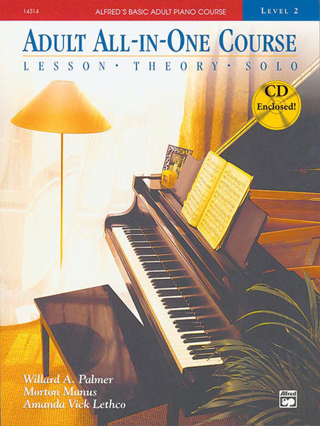 Alfred's Basic Adult: All-In-One, Level 2 (w/CD) - Piano Method
